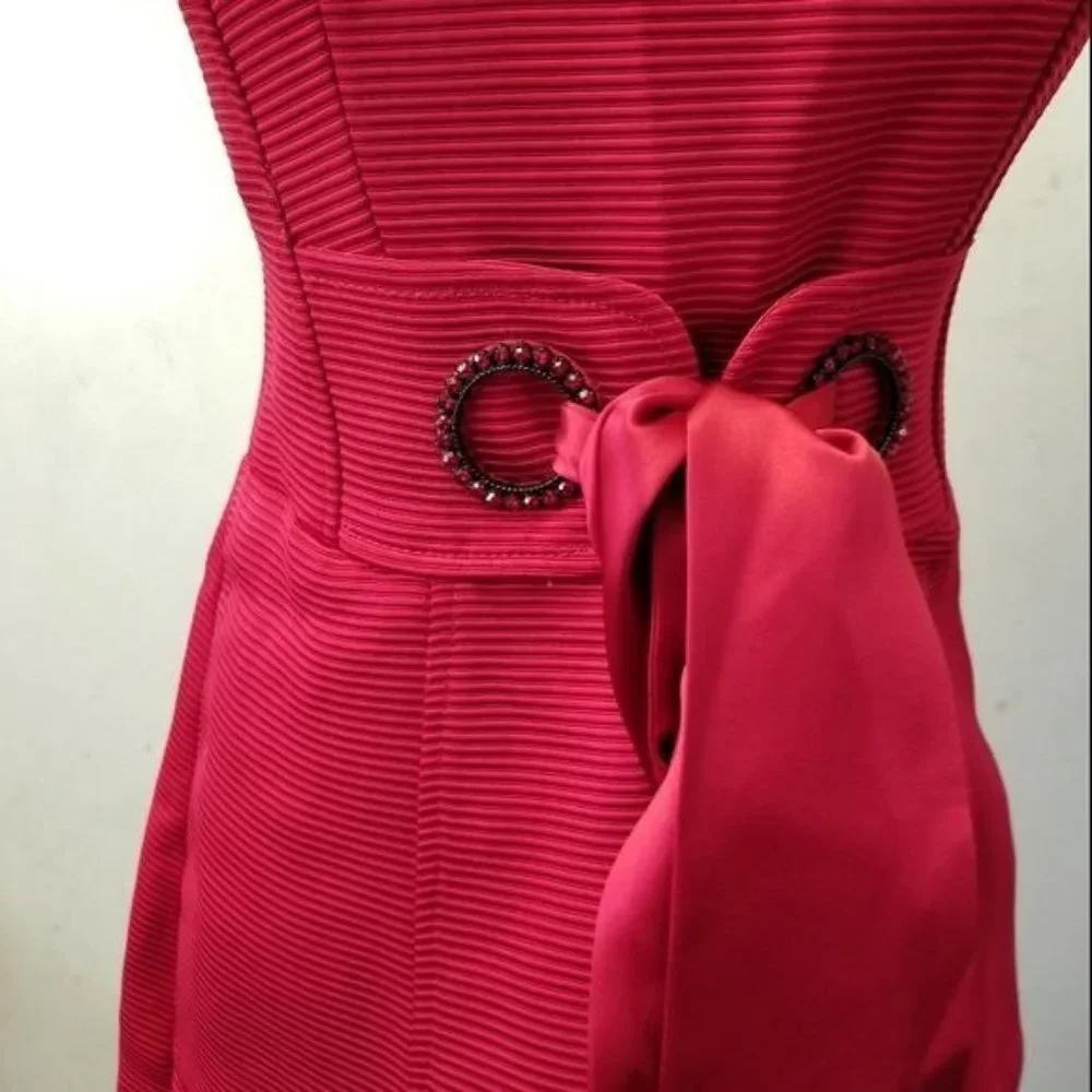 Nanette Lepore tube top Rhinestone detail dress women's size 2 (259) - Picture 5 of 13